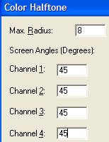 image: color halftone settings